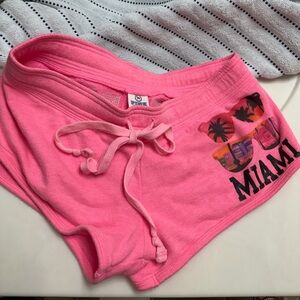 Victoria's Secret PINK Hot Pink Terry cloth shorts
